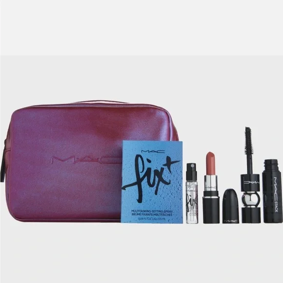 MAC Mini Makeup Set with Cosmetic Bag, NEW! - Picture 1 of 14
